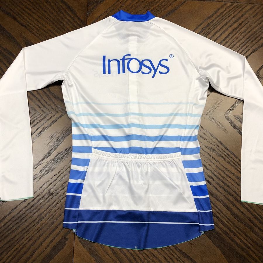Infosys branded cycling jersey